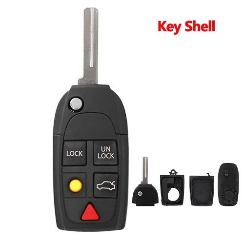 Remodling Style  5 Button Flip remote  key shell  for Volvo #5