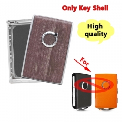 Remote Car Key Shell Case for Volvo Frosted Material Wood grain