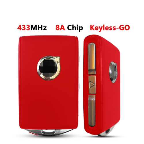 Original Smart Remote Key Car Keyless 433Mhz with 8A Chip for VOLVO Red Case
