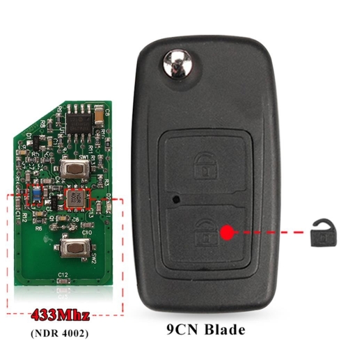 2 Buttons (unLock)Remote Key 433MHz With ID46 Chip 9CN A21 Blade For Chery A3 A5 Tiggo Fulwin Cowin EASTER