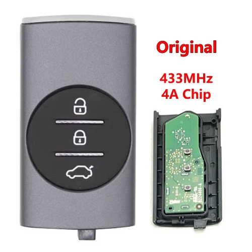 Car Keyless Remote Key 434Mhz 4A Chip for Chery EXEED  Green/Blue PCB+ Silver Side