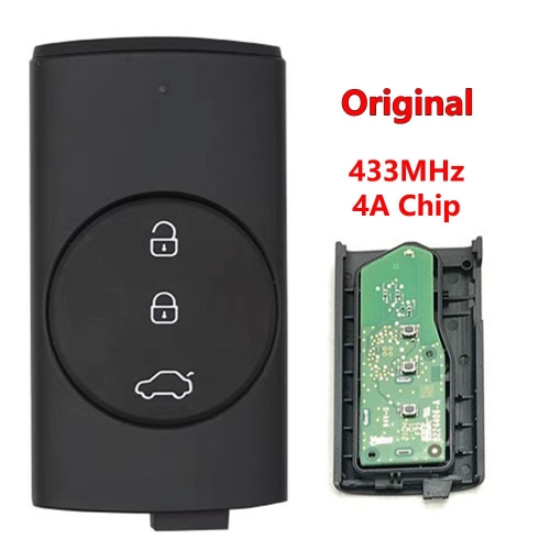 Original Car Keyless Remote Key 434Mhz 4A Chip for Chery EXEED Green/Blue PCB+ Black Case
