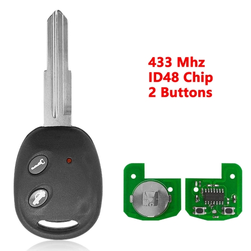(434Mhz) 2 Button ID48 Chip RK950EUT  CE 0678  Remote Key for Chevrolet Aveo