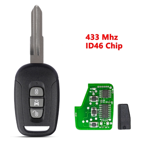 (434Mhz) 3 Button ID46 Chip Remote Key 96628228 for Chevrolet Captiva Opel Antara