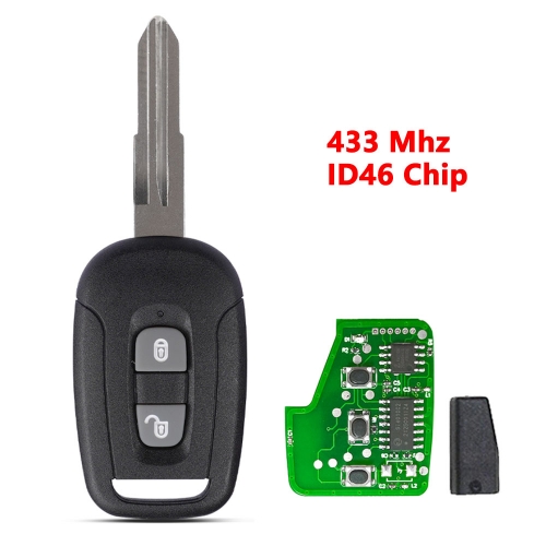 (434Mhz) 2 Button ID46 Chip Remote Key 96628228 for Chevrolet Captiva Opel Antara