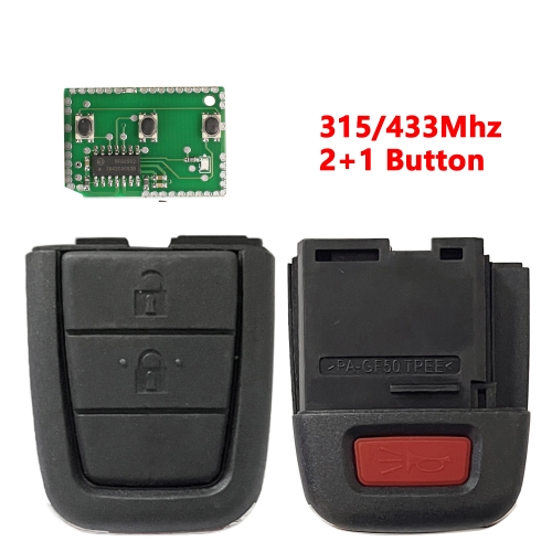 (315/433Mhz) 2+1 Button  Remote Key for Chevrolet