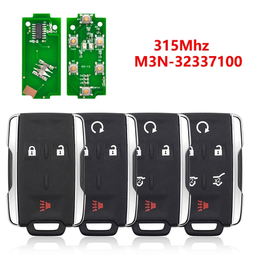(315Mhz) M3N-32337100  3/4/5/6 Buttons Smart Card Key for Chevrolet