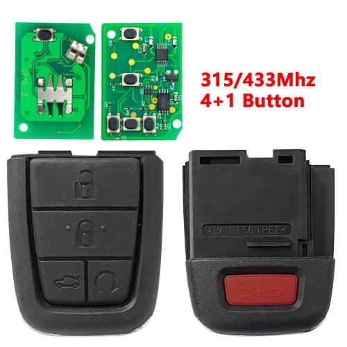(315/433Mhz)4+1 Button  Remote Key for Chevrolet