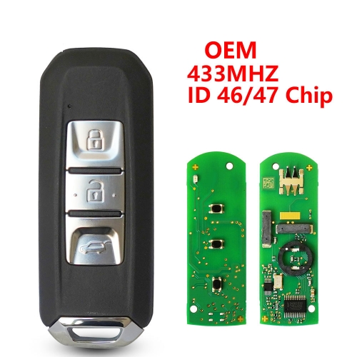 (433Mhz)3 Buttons ID46/ID47 Flip Remote Key For Chevrolet