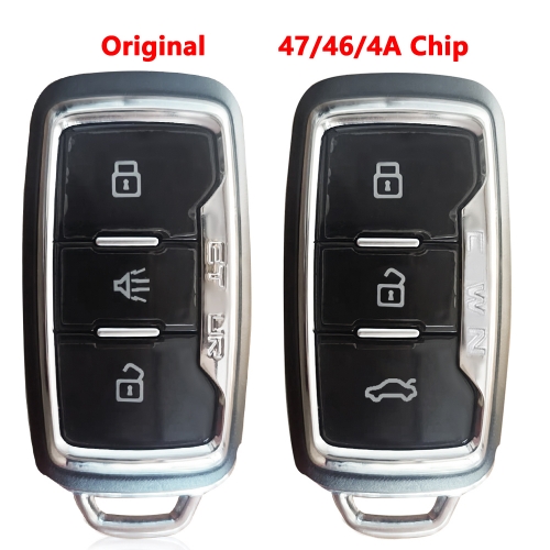 Original Car Smart Remote Key 433Mhz with ID46/47/4A Chip for Chery Jetour X70 X90 X70S X70M Cowin X3 X5 V7 Karry K60 Car Keyless Remote Key