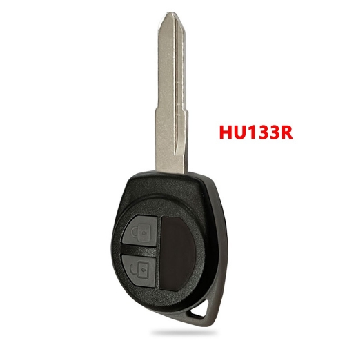2Btn Remote Key Shell For Suzuki With Rubber Pad HU133R Blade
