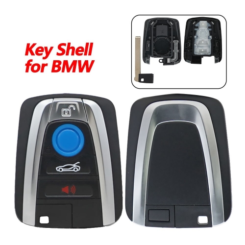 3+1(CAR) Button Smart Card Shell  For New Bmw