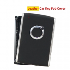 Remote Car Key Shell Case for Volvo Leather Material Black