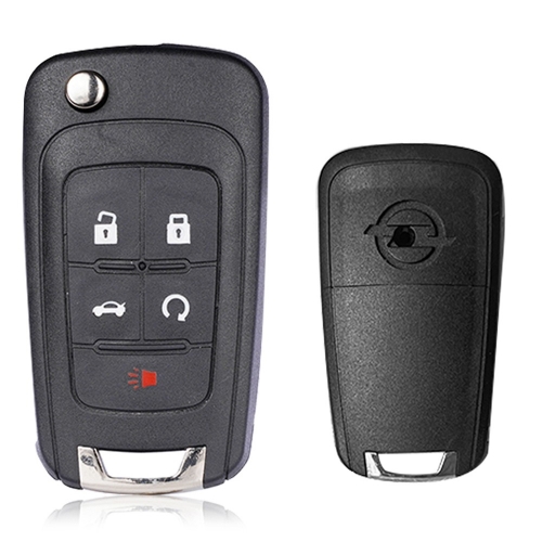 5 Buttons Flip Key Shell for Opel White Button （Z LOGO)