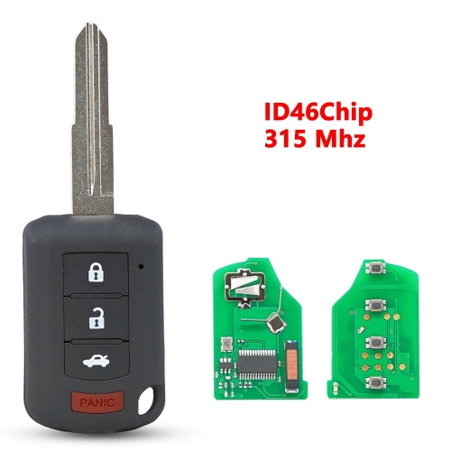 (315Mhz)3+1 Buttons ID46 Chip Remote Key for Mitsubishi