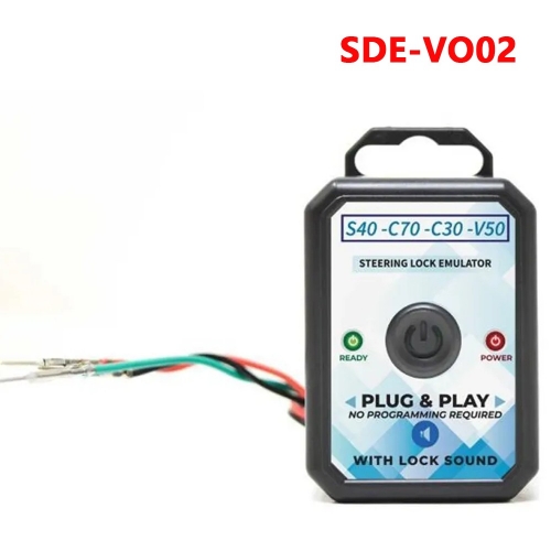 For Volvo S40 C70 C30 V50 Steering Lock Emulator Simulator With Sound Plug and Play