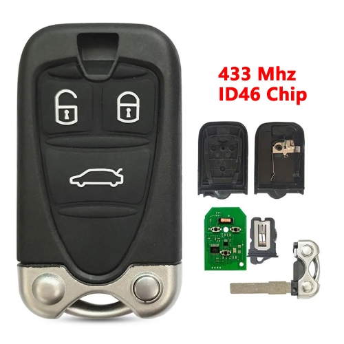 (433Mhz)3 Buttons ID46 Chip Smart  Remote Car Key for Alfa Romeo