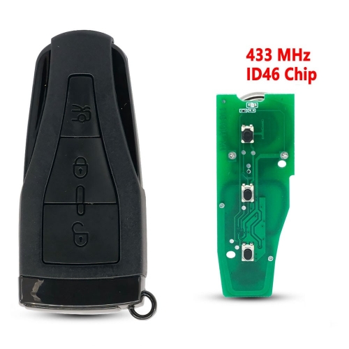 （433 Mhz)  ID46 Chip  3 Buttons Remote Key  for ROEWE MG550/MG6