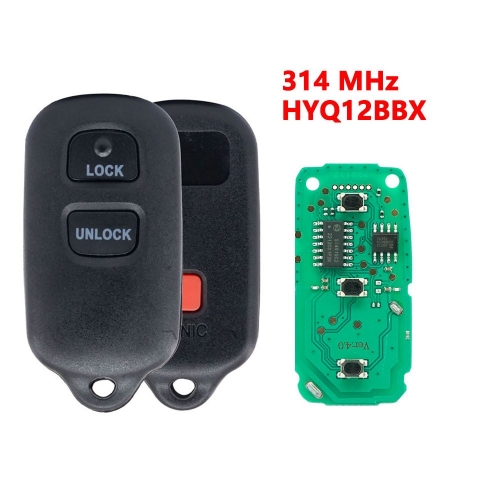 （314 Mhz) HYQ12BBX 3 Buttons Remote Key  for Toyota