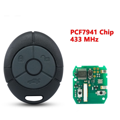 （433 Mhz) 3 Buttons Remote Key PCF7941 Chip for MG