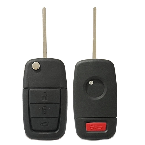 3+1 Buttons Flip Remote Key Shell for Chevrolet