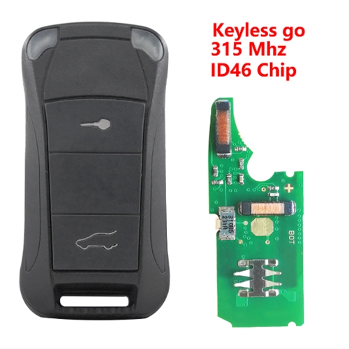 (315Mhz)2 Buttons ID46 Chip Keyless go Remote Key for Porsche