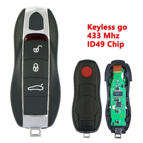 （433Mhz)3+1 Buttons ID49 Chip Keyless-go Remote Key for Porsche