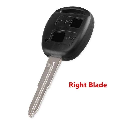2 Buttons Remote Key Shell Without Rubber Pad for Toyota Right Blade