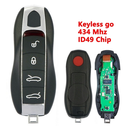 (434Mhz) 4+1 Buttons ID49 Chip Keyless go Remote Key for Porsche