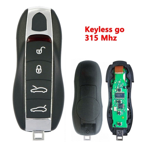 (315Mhz)4 Buttons ID49 Chip Keyless-go Remote Key for Porsche