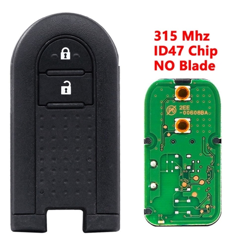 (315Mhz)Original 2 Buttons ID47/PCF7953 Chip Remote Key  for Toyota