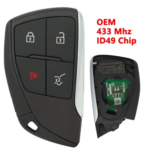 (433Mhz)Original 4 Buttons ID49 Chip Smart Remote Key for Buick#2