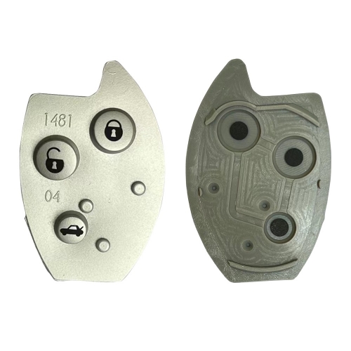 3 Buttons Rubber Pad for Citroen