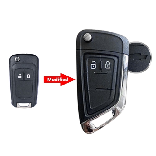 2 Buttons Modified Filp Remote Car Key Shell for Chevrolet#1