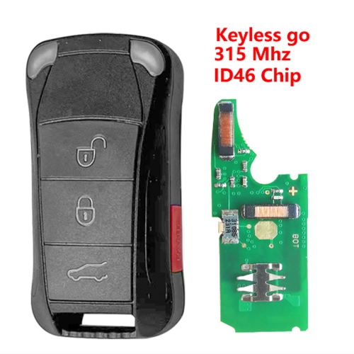 （315Mhz)3+1 Buttons ID46 Keyless go Chip Remote Key for Porsche