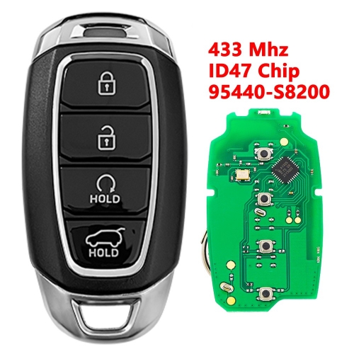 (433Mhz)95440-S8200 4 Buttons ID47 Chip Remote Key for Hyundai