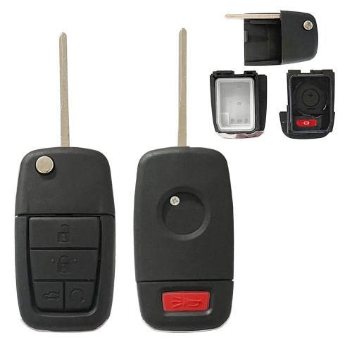 4+1 Buttons Flip Remote Key Shell for Chevrolet