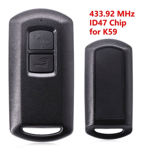 (433.92Mhz)2 Buttons ID47 Chip Motorcycle Remote Key for Honda K59