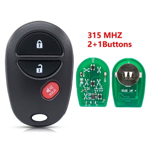 (315Mhz)2+1 Buttons Remote Key for Toyota