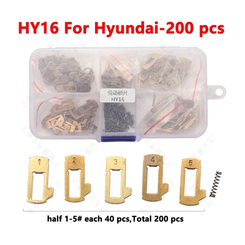 HY16 For Hyundai lock plates 200 pieces/box/copper
