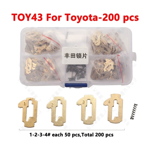 TOY43 For Toyota lock plates 200 pieces/box/copper
