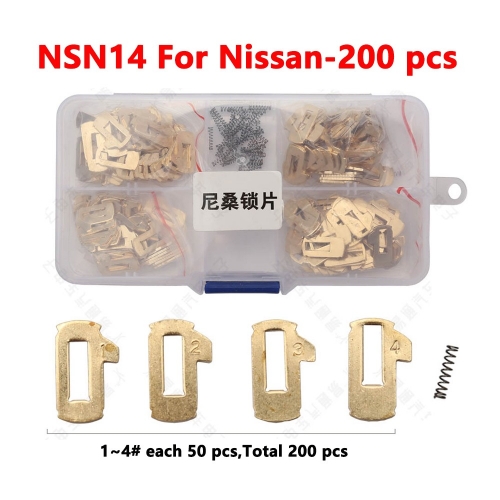 NSN14 For Nissan lock plates 200 pieces/box/copper