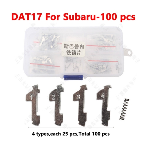 DAT17 For Subaru lock plates  100pieces/box/copper