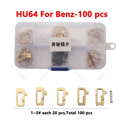 HU64 For Benz lock plates 100 pieces/box/copper