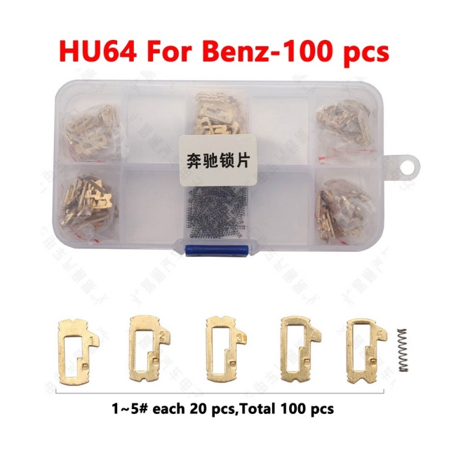 HU64 For Benz lock plates 100 pieces/box/copper