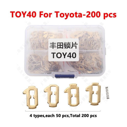 TOY40 For Toyota lock plates 200 pieces/box/copper