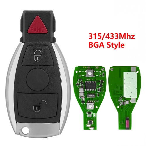 (315/433Mhz)2+1 Buttons Remote Key for Merceds Benz BGA Style