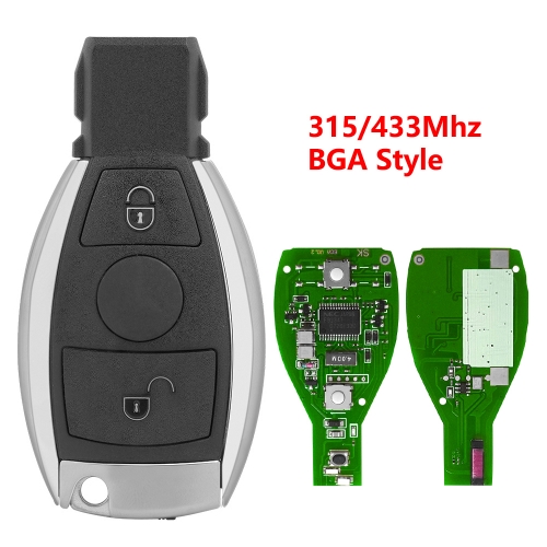 (315/433Mhz)2 Buttons Remote Key for Merceds Benz BGA Style