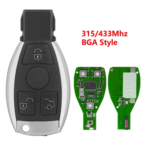 (315/433Mhz)3 Buttons Remote Key for Merceds Benz BGA Style