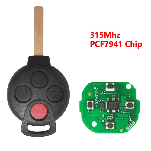 (315Mhz)3+1 Buttons PCF7941 Chip Remote Key for Merceds Benz 2007-2013